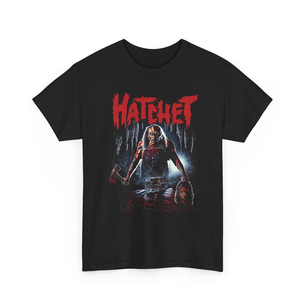 Hatchet Horror Movie Unisex Tee, Scary Graphic Shirt, Halloween Costume, Slasher Film Fan Gift, Murder Mystery Apparel
