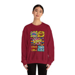 Comic Book Sweatshirt, Graphic Novel Pullover, Superhero Jumper, Geeky Crew Neck, Pop Art Sweater