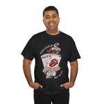 Rocking Roll Poker Cards Unisex Tee, Gambling T-Shirt, Casino Shirt, Card Player Gift, Music Lover Apparel
