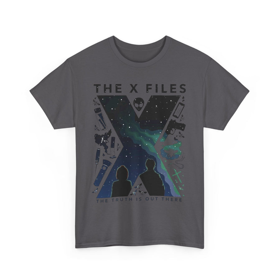 X-Files Tee, Sci-Fi Fan Gift, Mulder and Scully Shirt, UFO Conspiracy Theory Top, Pop Culture T-Shirt, Unisex Cotton Tee