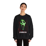 Scream Sweatshirt, Gothic Crewneck Jumper, Emo Pullover, Dark Grunge Top, Horror Movie Clothing