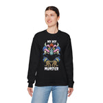 My Pet Monster Sweatshirt, Cute Monster Design, Cozy Crewneck Jumper for Animal Lovers, Funny Graphic Sweater, Gift for Pet Owners