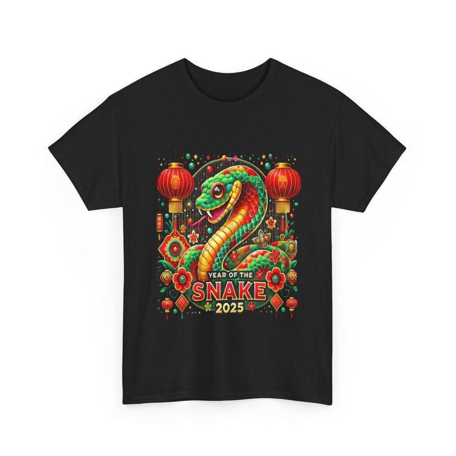 Snake Year 2025 Tee, Chinese Zodiac Shirt, Unisex Cotton Top, Year of the Snake Gift, Lunar New Year Apparel