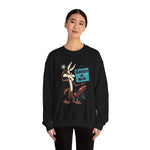 Genius at Work Sweatshirt, Wile E Coyote Inspired, Looney Tunes, Cartoon, Funny Animal, Crewneck Jumper