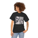 Funny Art Mashup Unisex Heavy Cotton Tee, Mr Bean and Salvador Dali Shirt, Gift for Art Lovers, Graphic Tee, Classic Tee, Artistic Tee,