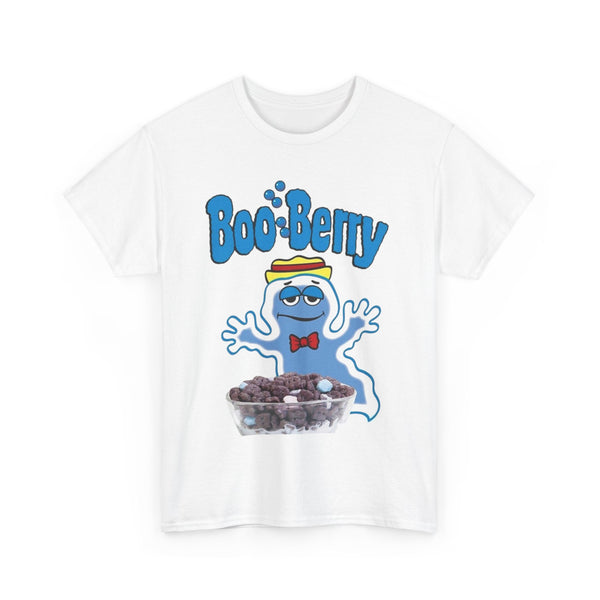 Boo-Berry Unisex Heavy Cotton Tee, Halloween T-Shirt, Ghost Graphic Tee, Cute Monster Top, Fun Costume Shirt