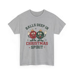 Christmas Ornaments Illustration Tee | Balls in Deep Christmas Spirit