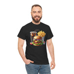 Foodie Feast Unisex Tee - Hamburger Fries Soda Shirt, Fast Food Lover Gift, Graphic Tee, Junk Food T-Shirt, Burger Foodie Apparel