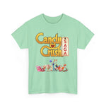 Candy Crush Front and Back Design T-Shirt, Unisex Shirt, Colorful Tee, Graphic Tee, Candy Lover Gift, Fun Tee, Vibrant Shirt