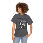 Pepe Le Pew Unisex Heavy Cotton Tee - Fun Cartoon T-Shirt for Fans, Comfy Graphic Shirt, Gift for Animation Lovers, Casual Wear, Unique