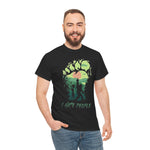 Bigfoot and Alien Middle Finger Unisex Tee Shirt, Funny Graphic T-shirt, Sarcastic Tee, Novelty Gift Shirt, Humorous Shirt for Men and Women