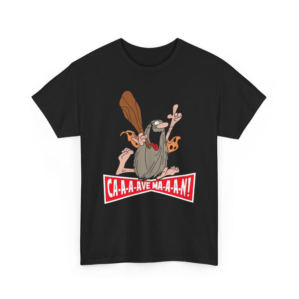 Captain Caveman T-Shirt, Retro Cartoon Graphic Tee, Unisex Cotton Top, Funny 70s Character Shirt, Vintage Fan Apparel