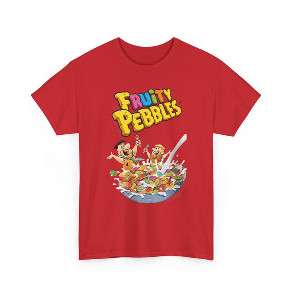 Fruit Pebbles Tee, Cereal Lovers Shirt, Breakfast Graphic T-Shirt, Foodie Gift, Unisex Cotton Top, Colorful Tee, Fun Tee for Brunch