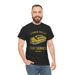 Sci-Fi Taxi Service Unisex Heavy Cotton Tee, Korben Dallas Movie Shirt, 5th Element Fan Gift, Space Traveler Apparel, Retro 90s Movie