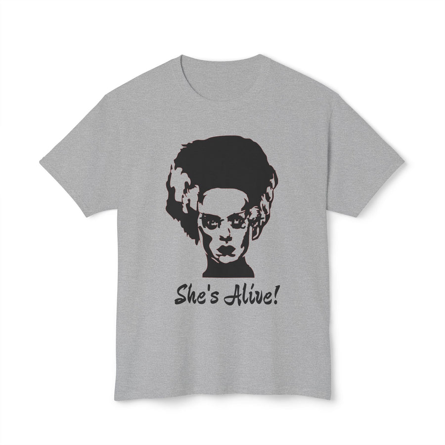 She's Alive! Inspired by Bride of Frankenstein T-shirt, Halloween Monster Shirt, Goth Tee, Horror Movie Fan Gift, Spooky Movie Shirt