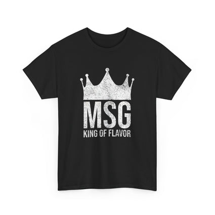 MSG King of Flavor Unisex Tee, Foodie T-Shirt, Unique Seasoning Shirt, Retro Cooking Top, Culinary Chef Gift