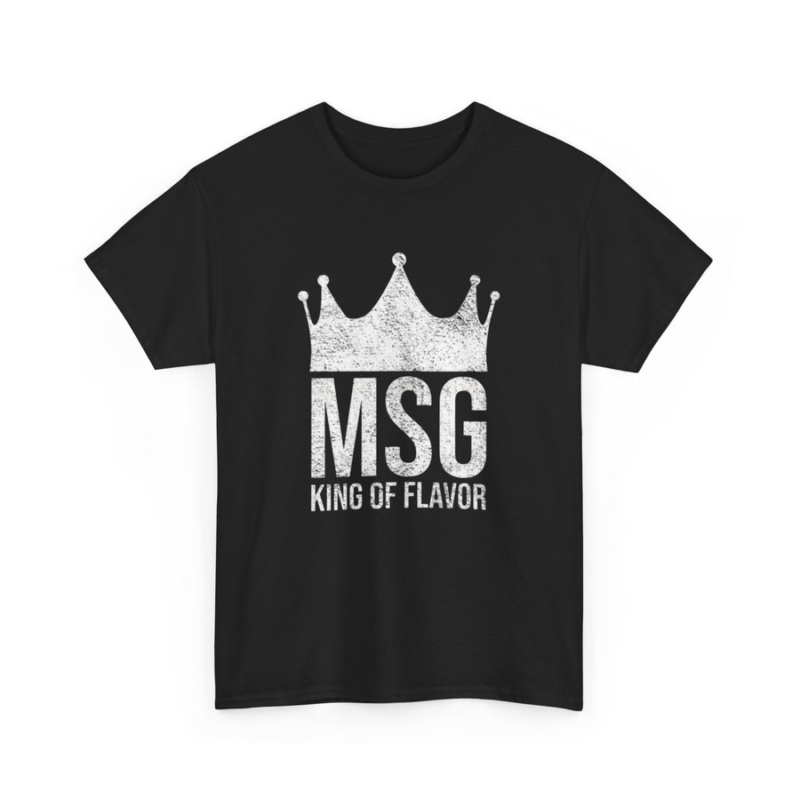 MSG King of Flavor Unisex Tee, Foodie T-Shirt, Unique Seasoning Shirt, Retro Cooking Top, Culinary Chef Gift