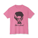 She's Alive! Inspired by Bride of Frankenstein T-shirt, Halloween Monster Shirt, Goth Tee, Horror Movie Fan Gift, Spooky Movie Shirt