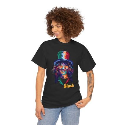 Slash Art Unisex Tee, Rock Music Shirt, Guitarist Gift, Musician Apparel, Concert Tee, Graphic Band Tee