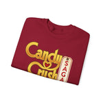 Candy Crush Front and Back Design Sweatshirt, Colorful Jumper, Fun Pullover, Sweet Treat Apparel, Cozy Top