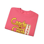 Candy Crush Front and Back Design Sweatshirt, Colorful Jumper, Fun Pullover, Sweet Treat Apparel, Cozy Top