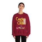 Candy Crush Front and Back Design Sweatshirt, Colorful Jumper, Fun Pullover, Sweet Treat Apparel, Cozy Top