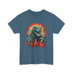Godzilla Inspired Japanese Style T-shirt, Cute Graphic Tee, Unisex Cotton Top, Kaiju Lover Gift, Asian Pop Culture Shirt