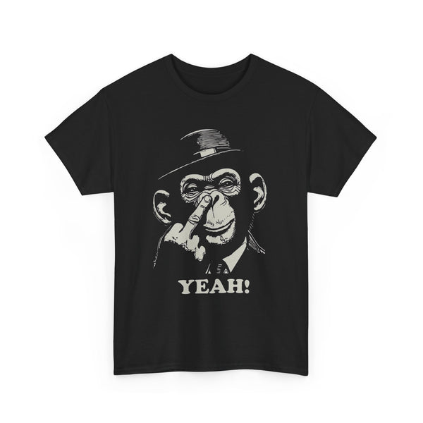 Funny Monkey Unisex Tee Shirt, Cute Animal Graphic Tee, Men's Women's Casual Top, Jungle Theme T-Shirt, Primate Lover Gift