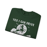 Witch Crewneck Sweatshirt - Yes I Can Drive a Stick