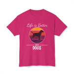 Dog Lover T-shirt - Life is Better with Dogs