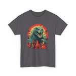 Godzilla Inspired Japanese Style T-shirt, Cute Graphic Tee, Unisex Cotton Top, Kaiju Lover Gift, Asian Pop Culture Shirt