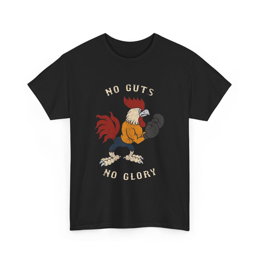 Chicken Boxing Unisex Tee, Funny Graphic T-Shirt, Humorous Animal Lover Gift, Novelty Tee, No Guts No Glory Shirt, Lightweight Unisex Top