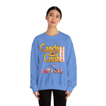 Candy Crush Front and Back Design Sweatshirt, Colorful Jumper, Fun Pullover, Sweet Treat Apparel, Cozy Top