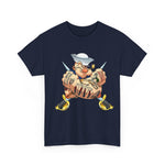 Popeye Navy Tatoo T-Shirt, Sailor Anchor Tee, Nautical Theme Shirt, Vintage Cartoon Graphic Top, Popeye Fan Apparel