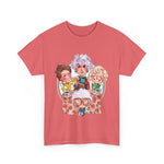 Golden Girls Cartoon Art T-Shirt, Tee, Shirt, Unisex Gift, TV Show Fan Apparel