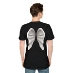 Angel Wings on the Back T-Shirt, Cherub Tee, Heavenly Shirt, Softstyle Angel Top, Celestial Apparel