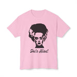 She's Alive! Inspired by Bride of Frankenstein T-shirt, Halloween Monster Shirt, Goth Tee, Horror Movie Fan Gift, Spooky Movie Shirt