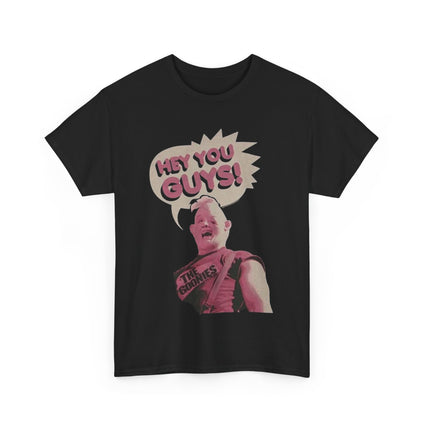 Sloth Graphic Tee, Unisex Shirt, Hey you Guys, Goonies Movie, Cute Animal Shirt, Funny Quote Tee