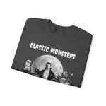 Classic Monsters Sweatshirt, Halloween Crewneck, Vintage Horror Sweater, Retro Monster Pullover, Gothic Sweatshirt