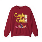 Candy Crush Front and Back Design Sweatshirt, Colorful Jumper, Fun Pullover, Sweet Treat Apparel, Cozy Top